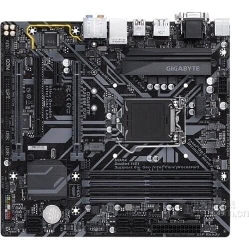 Used, Gigabyte B360M D3H original LGA 1151 DDR4 B360 desktop E-sports game computer motherboards