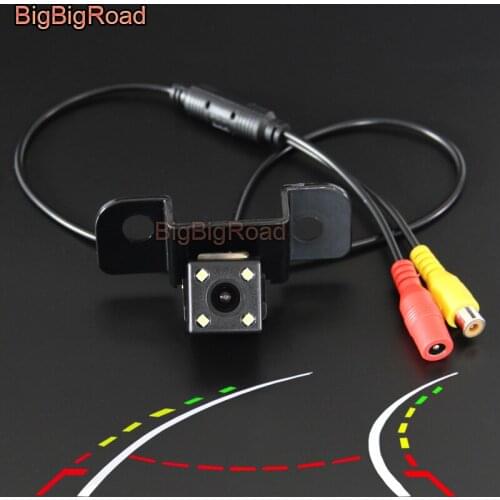 BigBigRoad For honda spirior 2013 Car Intelligent Dynamic Trajectory Tracks Rear View Backup Camera Night Vision Waterproof
