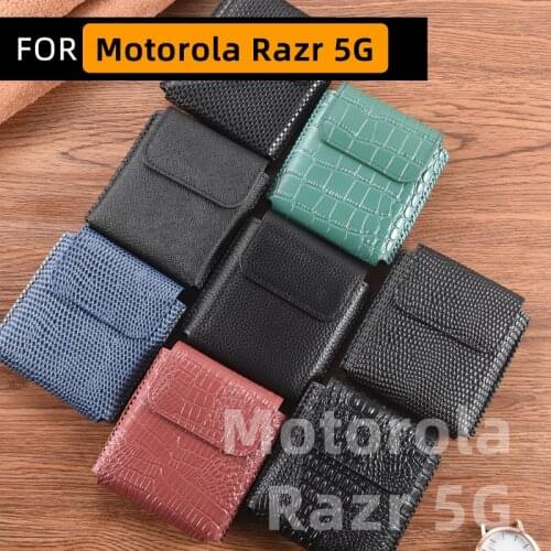 Motorola Razr 5G Phone Case Razr 5G Protective Cover Leather Phone Bag Mobile Phone Protective Case