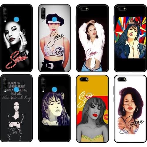 Black tpu Case For Huawei Honor 20 Lite 10 10i 20S 30S 30 Case Honor 7A 5.45 7s 7C 5.7 Case Cover selena quintanilla