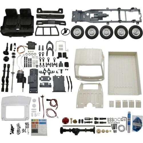 For WPL D12 1:10 KIT 2.4G 2WD Unassembled Wheelbase Crawler Off Road Truck WPL RC Car 1/12 DIY 260 Brushed Motor