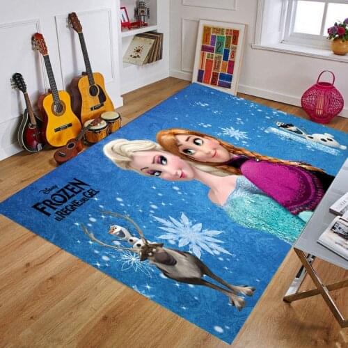 Frozen Playmat Door Mat Kids Boys Girls Game Mat Carpet Bedroom Kitchen Carpet Indoor Bathroom Mat Children Crawling Mat Gift
