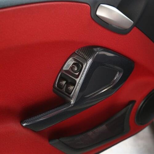Car interior modeling lifting window inner door armrest decorative frame For Mercedes 08-14Smart 451 ForFwo modified accessories
