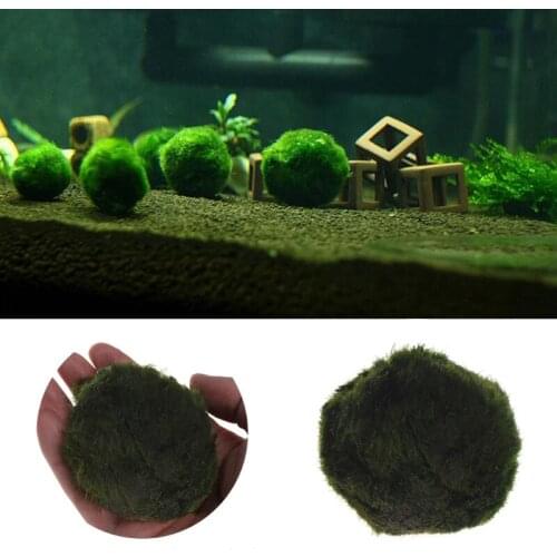 Artificial Moss Ball Fish Tank Aquarium Decor Ornament 2.5-4.5cm Natural Plants