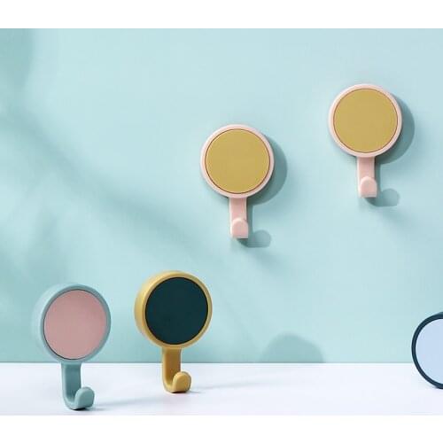 6pcs/Lot Wall Strong Self Adhesive Hooks For Hanging Clothes Bathroom Towels Small Plastic Organizer Key Hanger Rack Home Gadget