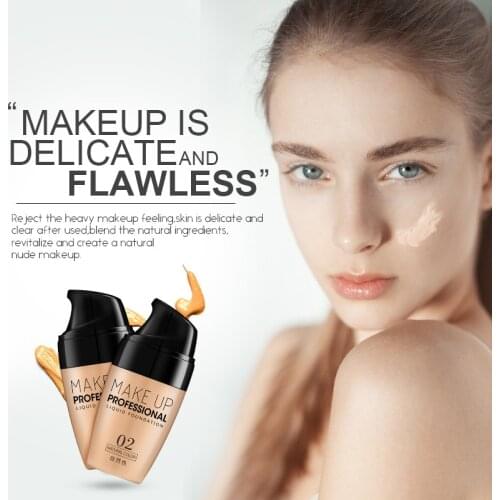 LAIKOU Face Makeup Base Liquid Foundation Concealer Whitening Primer Easy to Wear Soft Carrying BB Cream Waterproof Lasting