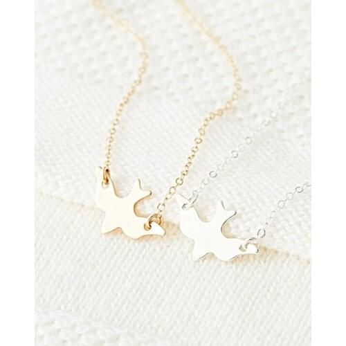 Tiny Peace Dove Bracelet Soar Flying Bird Little Swallow Baby Bird Abstract Bracelets lucky Animal american bald eagle jewelry