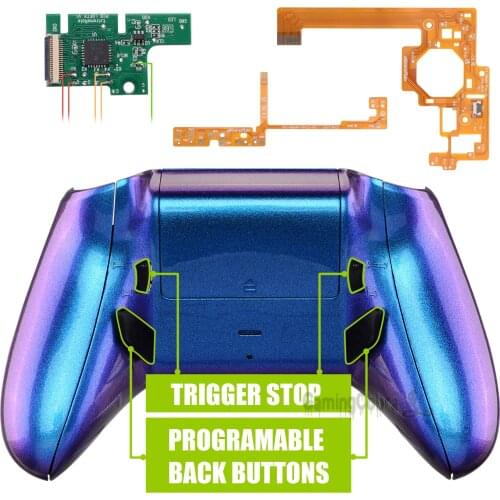 Chameleon Purple Blue Lofty Programable Remap & Trigger Stop Kit for XB One S & One X Controller Model 1708