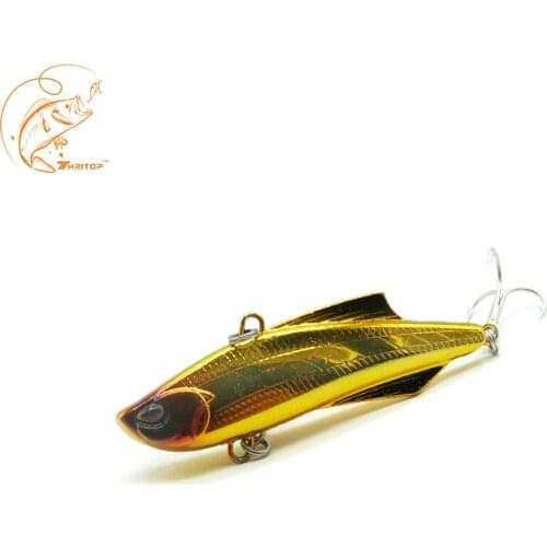 Thritop New Vibration Fishing Lure Hard Bait 20.5G 70MM 5 Colors TP125 Professional Artificial VIB Bait Fishing Tackle & Tool