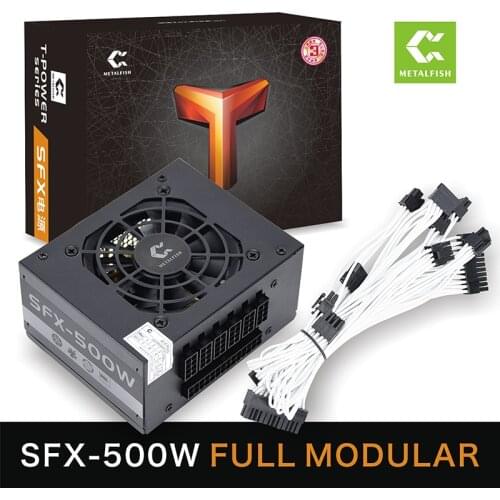 METALFISH SFX-500W FULLY-MODULAR SFX Power-Supply For Computer Mini PC / HTPC