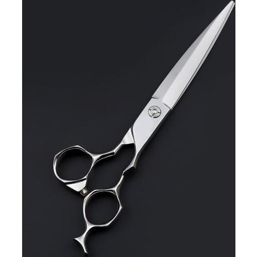 Professional JP440c 7 inch sliver Pet dog Grooming shears cutting Scissors High-end 440C for pet shop groomer scissors