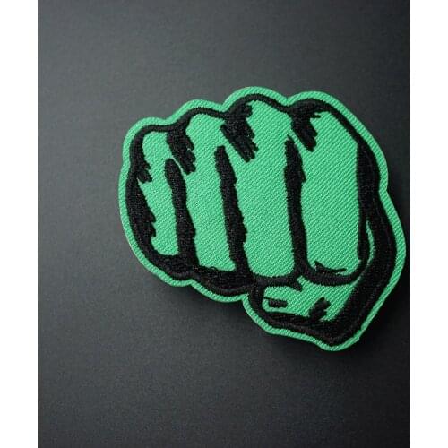 Fist Size: 6.2x7.0cm Iron On Patches Sewing Embroidered Applique for Jacket Clothes Stickers Badge DIY Apparel Accessories