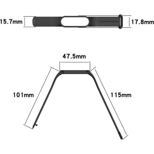 Watch Band Silicone Wristwatch Strap Bracelet Belt for Mi Band 5/Band 5 NFC/Band 6/Band 6 NFC Watch Accessories