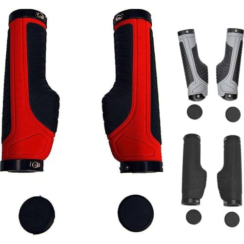 Mountain Bike Grips, Ergonomic Design, Aluminum Double Lock-on MTB BMX Downhill Foldable Urban Bicycles Grips, Scooter Grips
