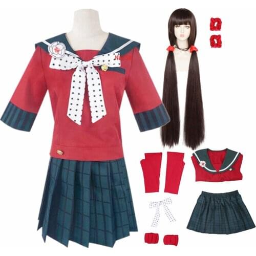 Anime Danganronpa V3 Killing Harmony Harukawa Maki School Uniform Cosplay Costume