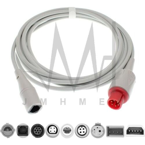 Compatible with 6Pin Spacelab/BCI, IVY,Ctitikon, Invivo,Mennen Abbott,Uath,Edward,BD PVB IBP pressure transducer adapter cable