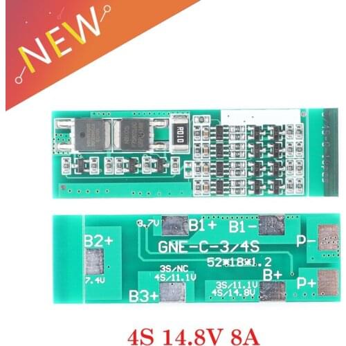 4S 8A Li-ion Lithium Iron Battery 18650 Protection Board Charger Charging Module 14.8V 8A PCB BMS Lipo Cell Module