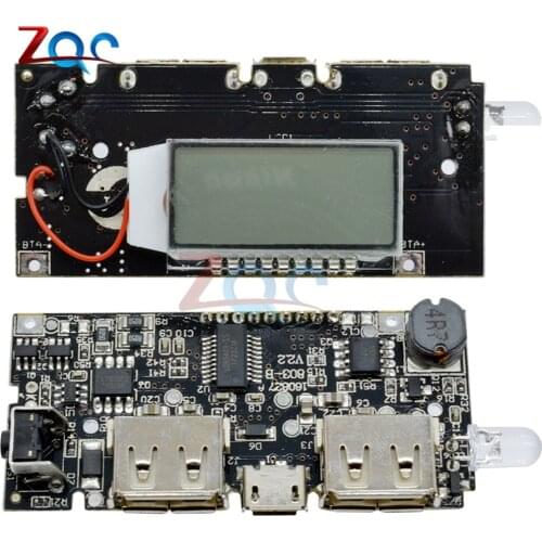 Dual USB 5V 1A 2.1A Mobile Power Bank 18650 Lithium Battery Charger Board Module Digital PCB