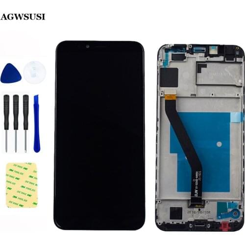 For Huawei Y6 2018 LCD Display Touch Screen ATU L11 L21 L22 LX1 LX3 L31 L42 For Huawei Y6 Prime 2018 LCD Screen Assembly Frame