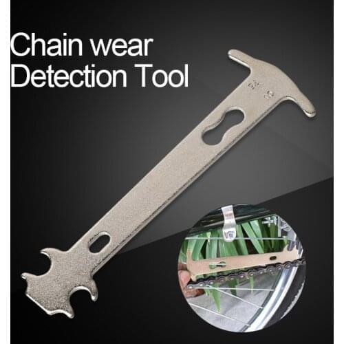 1PCS Bicycle Chain Wear Checker Indicator Stainless Steel Card Gauge Measurement Ruler Cycling Repair Tools MTB Bike Accessories
