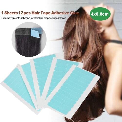 1pcs Professional Fashion Convienct Double Sided Adhesive Pre-Cut Glue Tapes For Tape Hair Extensions Hair Styling Tool