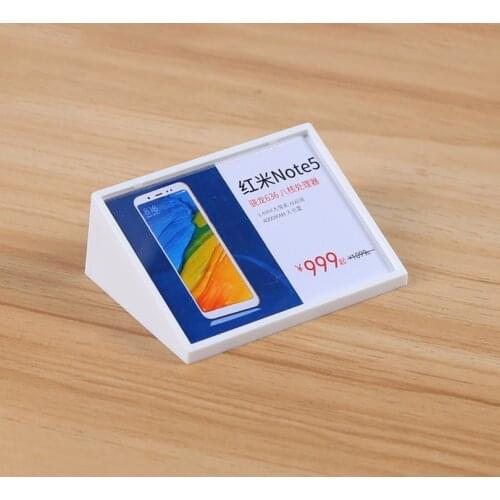 100*70cm Two Use Stand or Lie Plastic Small Display Stand Price Paper Holder Tag For Supermarket Store