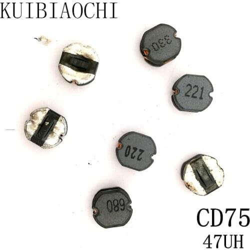 20pcs/LOT SMD Power Inductor CD75 47UH 470 7.8*7.0*5.0mm Unshielded winding inductor