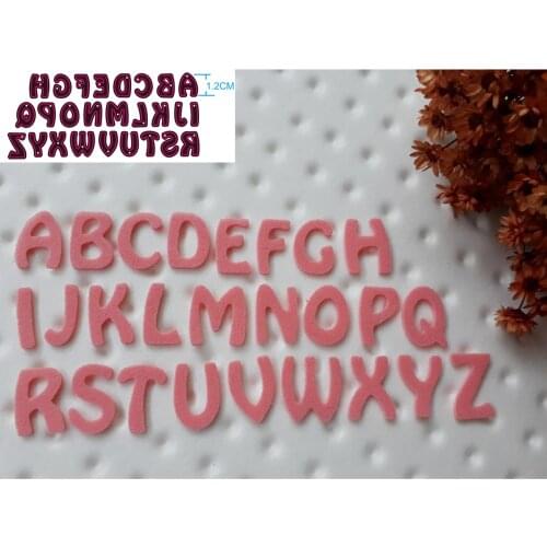 26 letter decoration card metal cutting die stamping die scrapbook scrapbook paper process template DIY