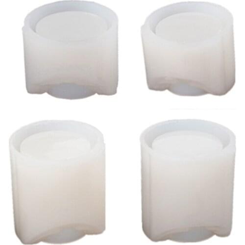 4pcs/set Tealight Candle Holder Resin Molds Silicone Casting Mold for Epoxy Resin DIY Crystal Handmade Baking Tools LX0D