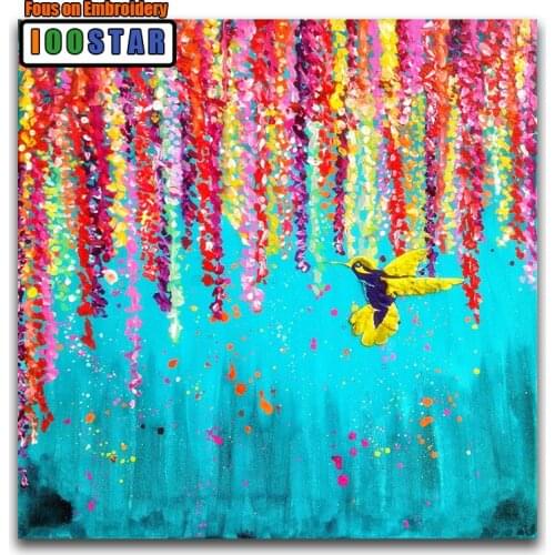 DIY 3D Diamond mosaic Hummingbird Full Square Diamond painting Cartoon Full Round Diamond embroidery Cross stitch Color oil