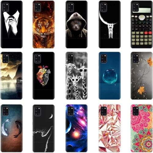 For Samsung Galaxy A31 Case for Samsung A31 A 31 SM-A315F 6.4" Phone Cover Silicon Soft TPU Coque Full 360 Protective Bag Bumper