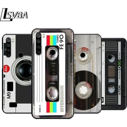 Classical Cassette Tape Silicone Phone Case For Xiaomi Redmi Note 9 9S Max 8T 8 7 6 5 Pro 5A 4X 4 Soft Black Cover
