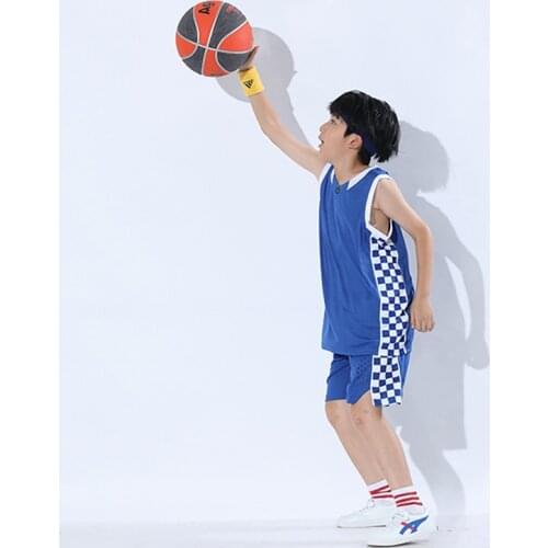 Kids Basketball Jerseys Custom Boys 3 piece basketball suit Breathable Basketball Shirt vest shorts Sports Training Clothes DIY