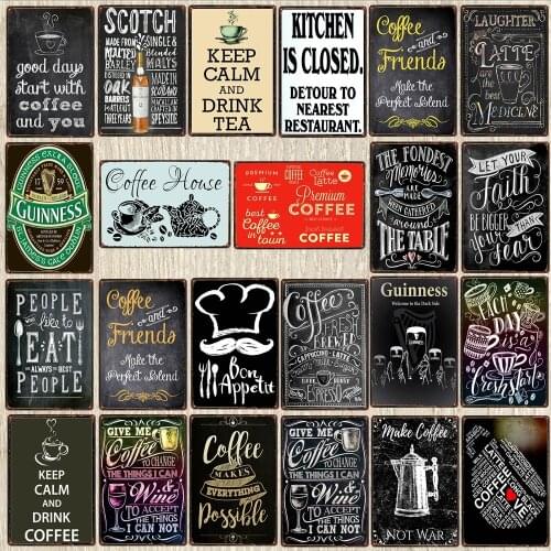 Chalkboard Style Guinness Tin Signs Dads BBQ Plaque Metal Vintage Wall Bar Home Art Kitchen Shop Decor 30X20CM DU-6058A