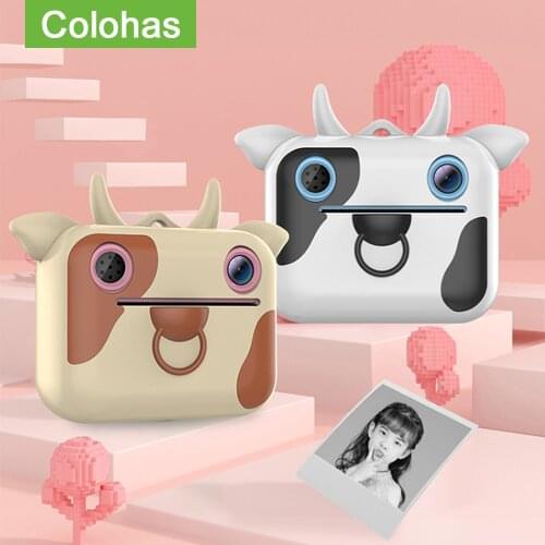 Cute Kids Instant Print Camera Childrens Digital Photo Printing Camera Toys For Kids Brithday Gift Professional Video Camera