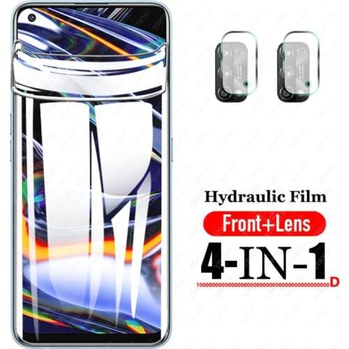 Full Cover Screen Protector Hydrogel Film for Oppo Realme 7 Pro Phone Soft Protective Tempered Glass on Realme 7Pro Camera Lens