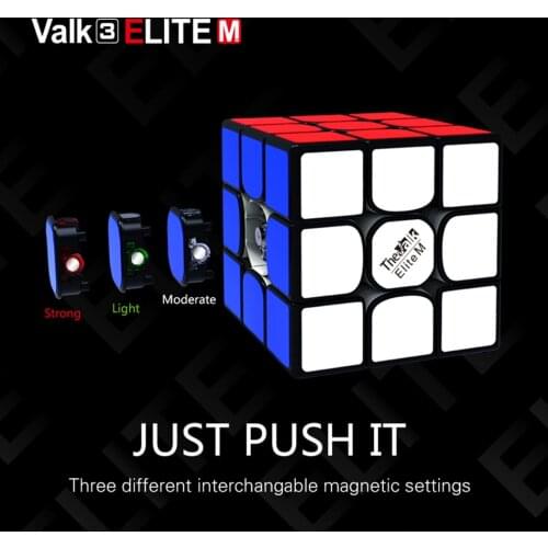 QiYi Mo Fang Ge Valk3 Elite M 3x3x3 Magnetic 55.5mm Magic Cube Speed Cubes Puzzle Educational Toys for Children Gift