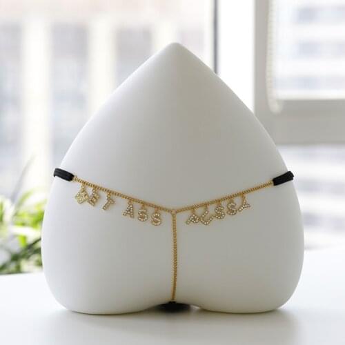 Summer Beach Custom Crytal Bling Waist Chain Accessories for Women Sexy Bikini Body Chain Jewelry Belly Chain Belt Waistband