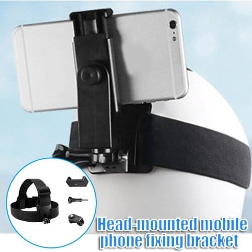 Head-Mounted Mobile Phone Holder with Phone Clip First-Person View Durable Convenient Portable for All Phone DU55