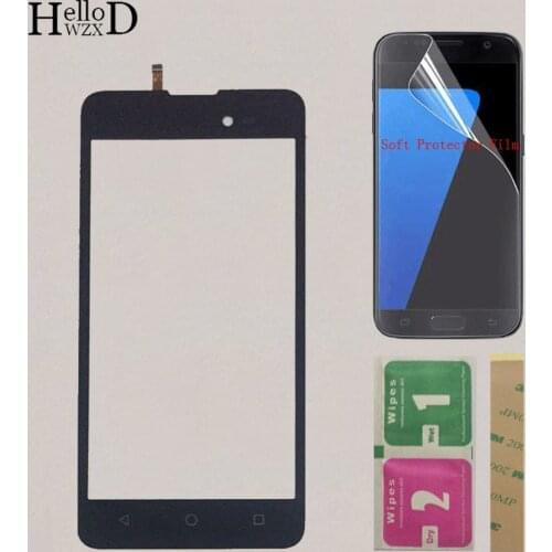 Touch Screen Front Glass For Wiko Sunny 2 Plus Touch Panel Screen Digitizer Sensor 5.0'' Mobile Replacement + Protector Film