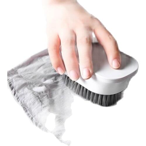 Plastic Clean soft bristled laundry brush Not easy hurt Clothes Shoes Floor Soft Bathroom Household Cleaning Tools Accessories