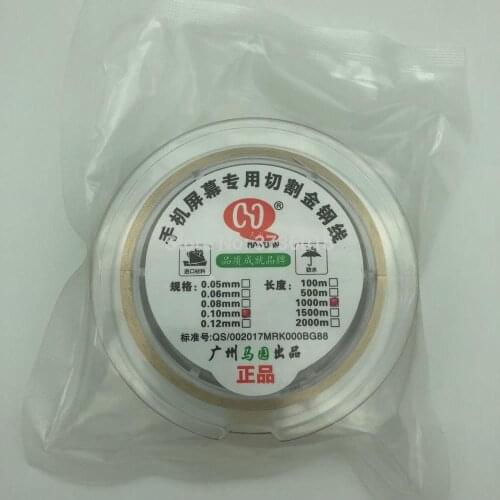 1PCS 0.1mm 1KM Screen Separation Wire For iPhone Samsung Mobile Phone LCD Glass Cutting Line Repair Tools