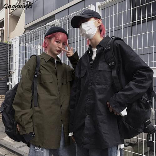 Shirts Women Ins BF Loose Spring Autumn Shirt Womens Chic Fashion Harajuku Ulzzang Casual Tops Ladies Cool All-match Streetwear