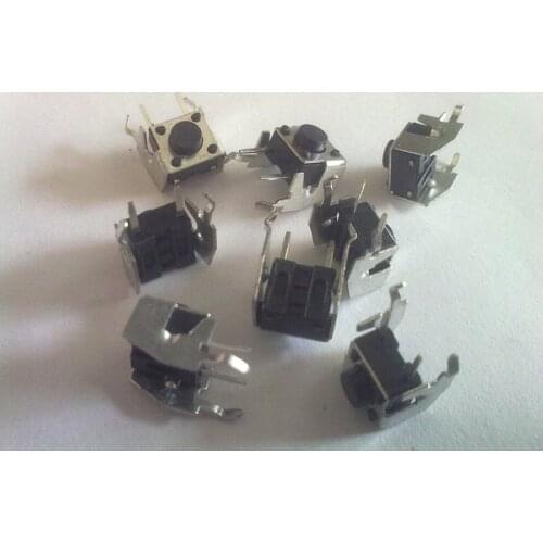 With Bracket Horizontal Touch Switch Microswitch Button 6*6*5mm Copper Foot Button Jog