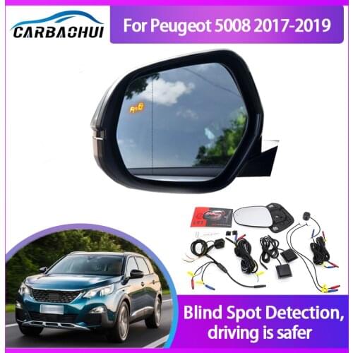 Car Blind Spot Mirror Radar Detection System for Peugeot 5008 2017-2019 BSD Microwave Spot Monitoring Assistant Driving Security