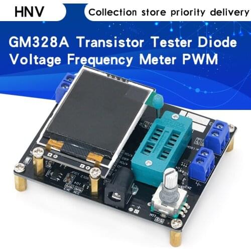 New Version GM328A Transistor Tester Diode Capacitance ESR Voltage Frequency Meter PWM Square Wave Signal Generator Soldering