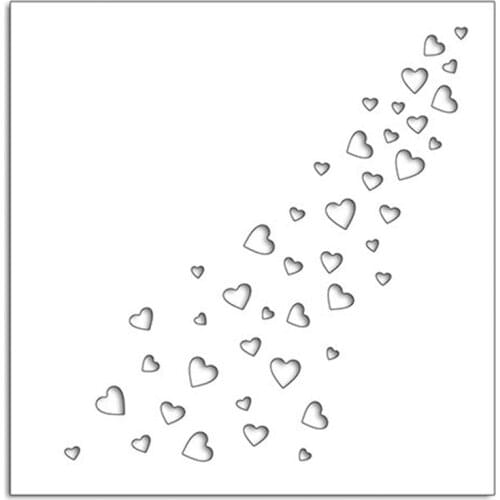 Full Heart Frame Metal Cutting Dies Stencils for DIY Scrapbooking Embossing Valentine Decoration Paper Card Craft Die Cuts 2019