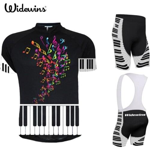 2019 Music Sleeve Cycling Jersey Mtb Piano Cycling Clothing Bicycle Maillot Ropa Ciclismo Sportwear Bike Clothes 7203