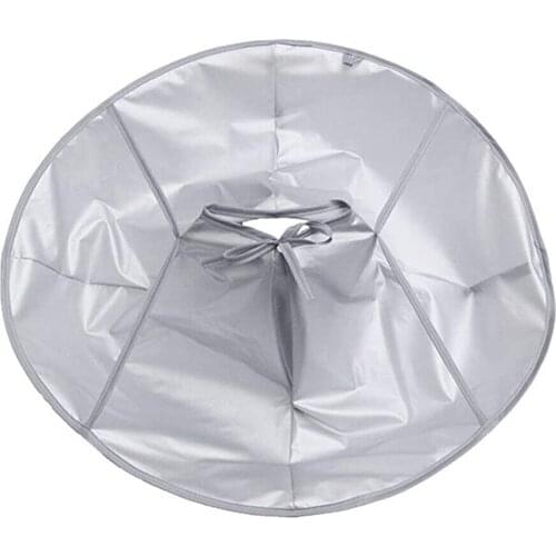 Waterproof Adult Foldable Hair Cutting Cloak Umbrella Cape Home Salon Barber Adult Medium Haircut Cape Cloak Grey
