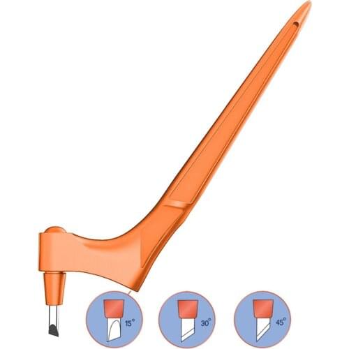 360 Degree 3 Cutter Head 15° 30° 45° Rotating Utility Knife Pen Paper Cut Craft Tool Paper For Cutting Templates